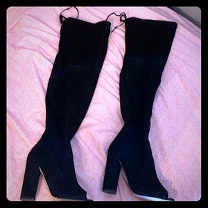 steve madden thigh high boots (over the knee)